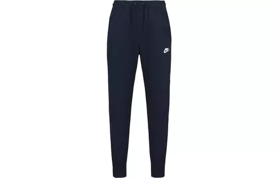 Трикотажные спортивные штаны мужские темно-синие Nike, темно-синий