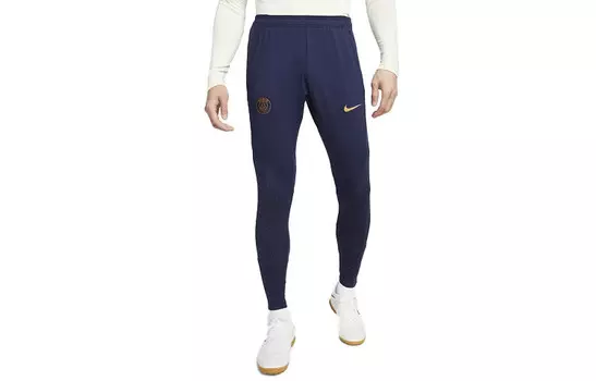Трикотажные спортивные штаны мужские темно-синие Nike, темно-синий