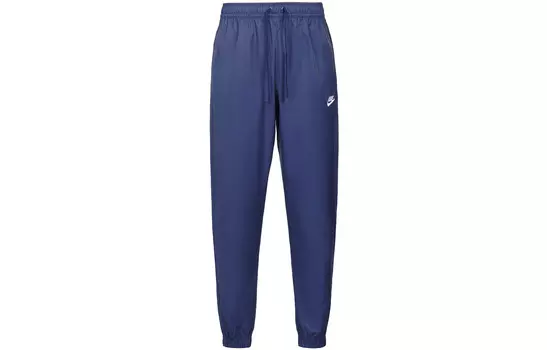 Трикотажные спортивные штаны мужские темно-синие Nike, темно-синий