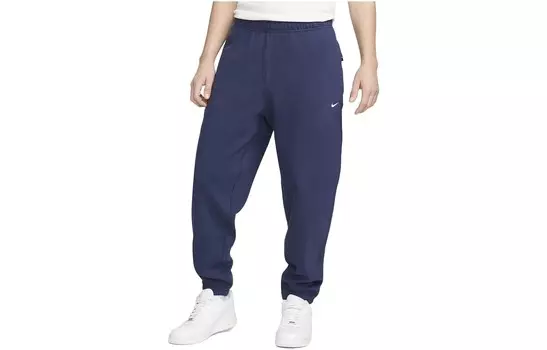 Трикотажные спортивные штаны мужские темно-синие Nike, темно-синий