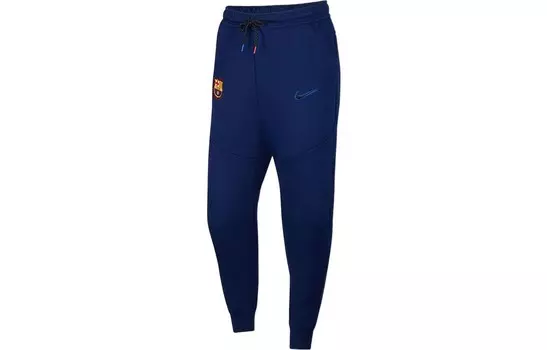 Трикотажные спортивные штаны мужские темно-синие Nike, темно-синий