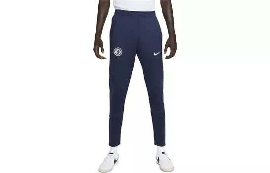 Трикотажные спортивные штаны мужские темно-синие Nike, темно-синий