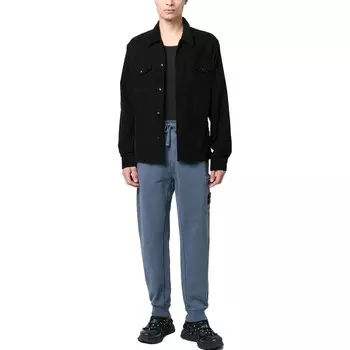 Трикотажные спортивные штаны мужские темно-синие Stone Island, темно-синий