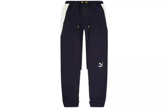 Трикотажные спортивные штаны мужские твидовые синие Puma, синий