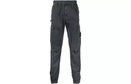 Трикотажные спортивные штаны мужские угольно-серые Stone Island, серый