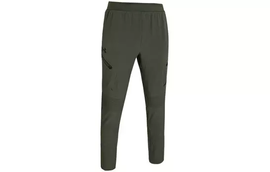 Трикотажные спортивные штаны мужские зеленые Under Armour, зеленый