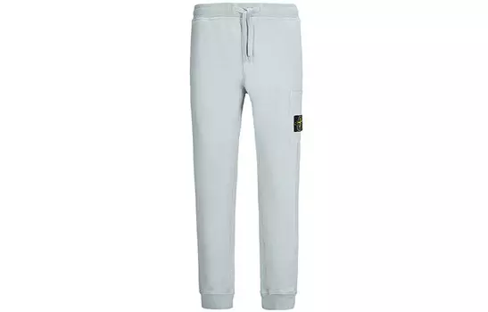 Трикотажные спортивные штаны мужские жемчужно-серые Stone Island, серый