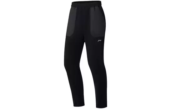 Трикотажные спортивные штаны Running Collection для мужчин, черные Lining, черный