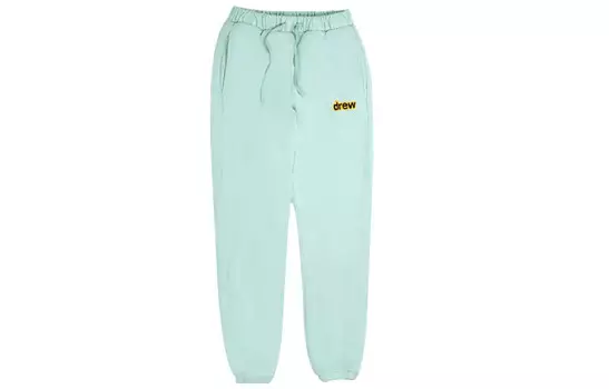 Трикотажные спортивные штаны с буквенным логотипом цвета унисекс мятно-зеленый Drew House, мятно-зеленый