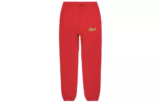 Трикотажные спортивные штаны с буквенным логотипом, унисекс, красные Drew House, красный