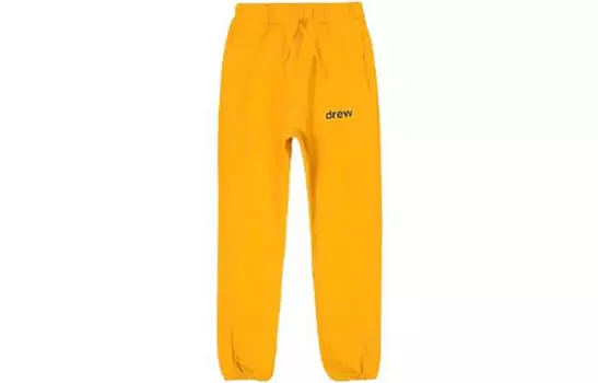 Трикотажные спортивные штаны с буквенным логотипом, унисекс, желтые Drew House, желтый