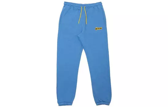 Трикотажные спортивные штаны с буквенным логотипом, унисекс, небесно-голубые Drew House, голубой