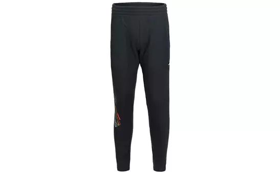 Трикотажные спортивные штаны серии Badminton для мужчин, черные Lining, черный