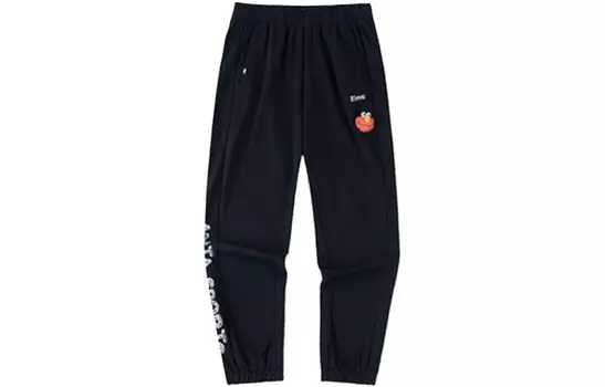 Трикотажные спортивные штаны Sesame Street X Life Collection женские черные Anta