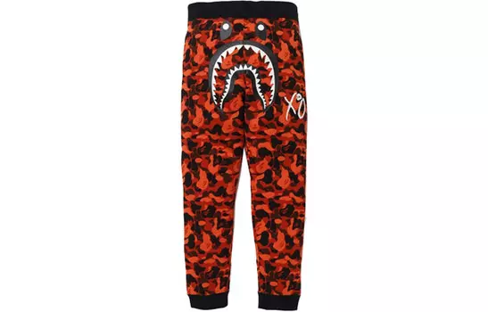 Трикотажные спортивные штаны Shark Series для мужчин, красные A Bathing Ape, красный