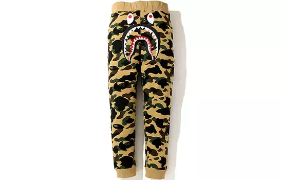 Трикотажные спортивные штаны Shark Series для мужчин A Bathing Ape, зеленый