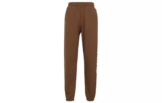 Трикотажные спортивные штаны Smiley Collection унисекс коричневого цвета Drew House, коричневый