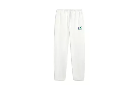 Трикотажные спортивные штаны Sports Life Collection женские молочно-белые Lining