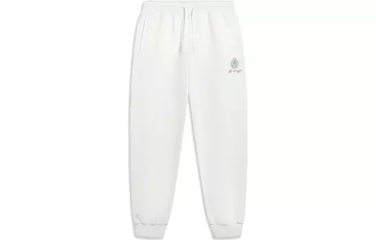 Трикотажные спортивные штаны Sports Life Collection женские молочно-белые Lining