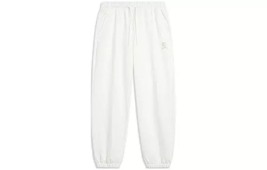Трикотажные спортивные штаны Sports Life Collection женские молочно-белые Lining