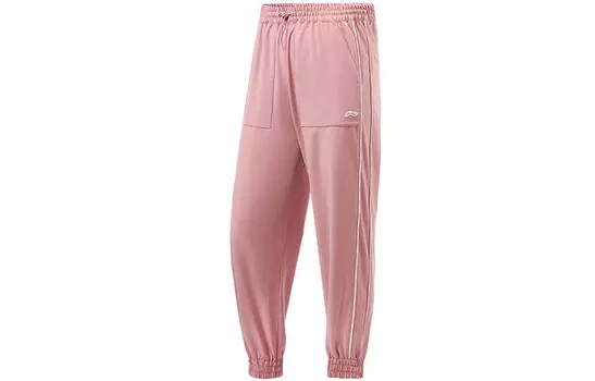 Трикотажные спортивные штаны Training Series женские розовые Lining