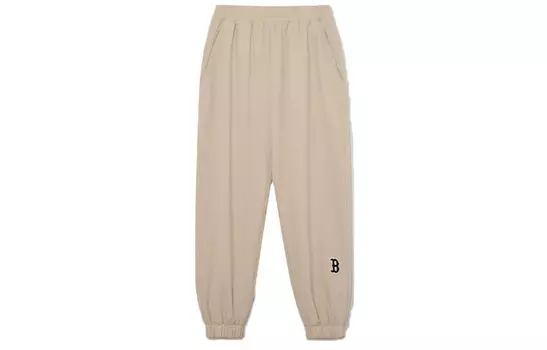 Трикотажные спортивные штаны унисекс абрикосового цвета MLB, Apricot