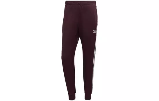 Трикотажные спортивные штаны унисекс Adidas Originals, цвет Burgundy