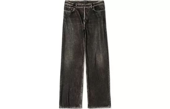 Штаны Balenciaga с выцветшим эффектом, черный