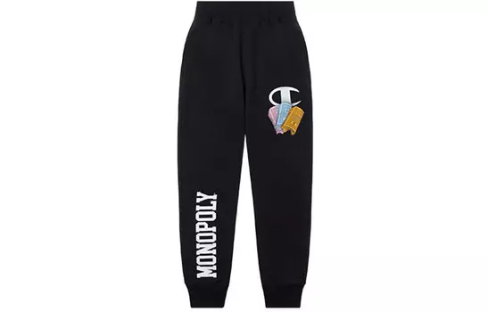 Трикотажные спортивные штаны унисекс Champion, цвет Black