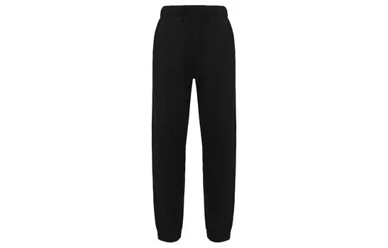 Трикотажные спортивные штаны унисекс черные Uniqlo