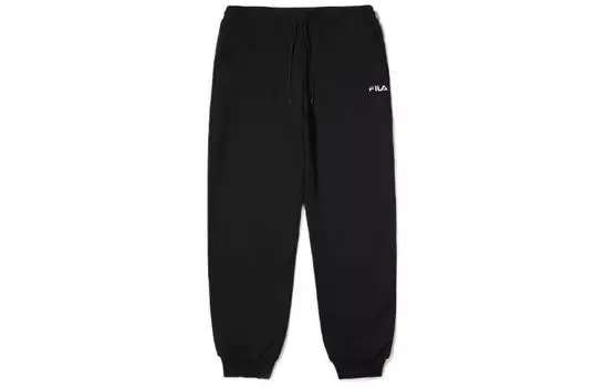 Трикотажные спортивные штаны унисекс FILA, цвет Black