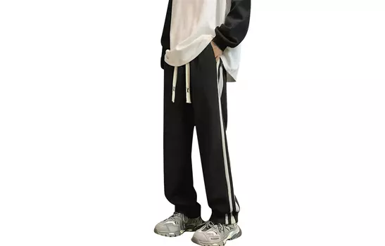 Трикотажные спортивные штаны унисекс MONTVOO, Бежевый (на флисовой подкладке)