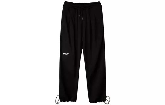 Трикотажные спортивные штаны унисекс PCLP, Черный (на флисовой подкладке)