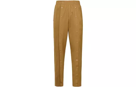 Трикотажные спортивные штаны унисекс пшенично-коричневые Adidas Originals, коричневый