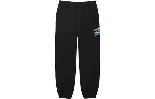 Трикотажные спортивные штаны унисекс Stussy, цвет Black