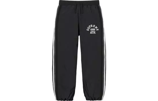 Штаны спортивные Supreme Appliqu, черный / белый
