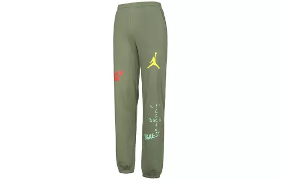 Трикотажные спортивные штаны унисекс Travis Scott, Зеленый