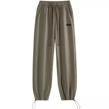 Трикотажные спортивные штаны унисекс ZMOH, Черный (на флисовой подкладке)