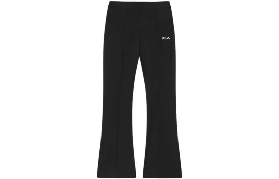 Трикотажные спортивные штаны X THE MET Co-branded Series женские, цвет черный как смоль Fila