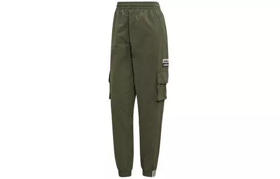 Трикотажные спортивные штаны женские базовые зеленые Adidas Originals