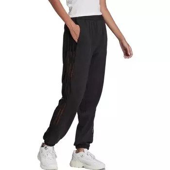 Трикотажные спортивные штаны женские черные Adidas Originals
