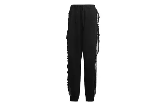 Трикотажные спортивные штаны женские черные Adidas Originals