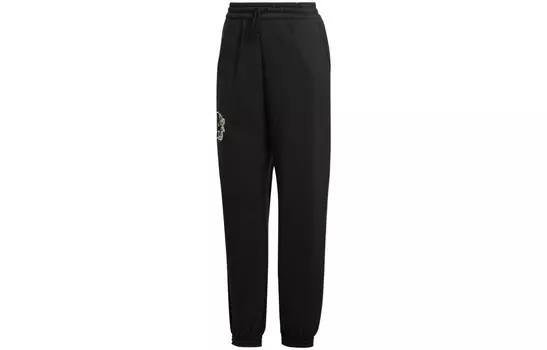 Трикотажные спортивные штаны женские черные Adidas Originals