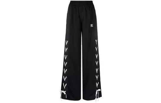 Трикотажные спортивные штаны женские черные Adidas Originals