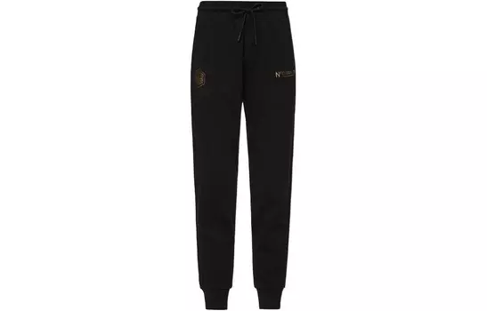 Трикотажные спортивные штаны женские черные Evisu