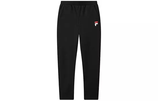 Трикотажные спортивные штаны женские черные Fila