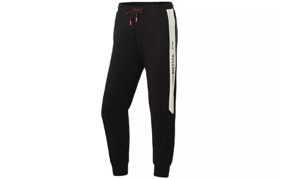 Трикотажные спортивные штаны женские черные Lining