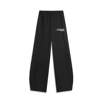Трикотажные спортивные штаны женские черные Lining