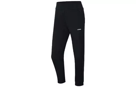 Трикотажные спортивные штаны женские черные Lining