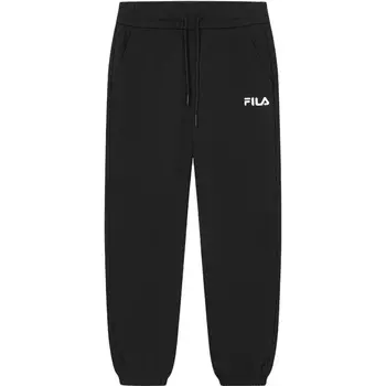 Трикотажные спортивные штаны женские, цвет черный как смоль Fila